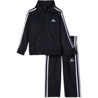 Adidas Boys 'Little Tricot Jacket & Pant Clothing Set Adi Black 5