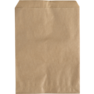 Slikpose 17,5x12cm 40 g/m2 papir brun