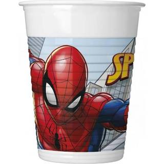 Spiderman plastikkrus - 8 stk.