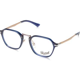 Persol Unisex PO3243V 181 Optiske stel Plast Blå Firkantet