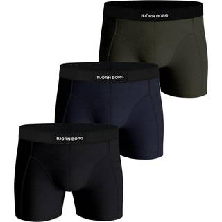 Björn Borg Premium Cotton Stretch Boxer 3-pack Sort, M