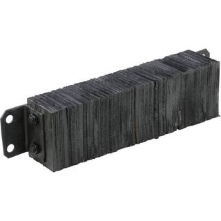 Vestil 624-4.5 Horisontal lamineret dock kofangerstof Forstærket gummi rektangulær 4 huller 6 """" Højde 24 """" Bredde 4-1/2 """" Dybde