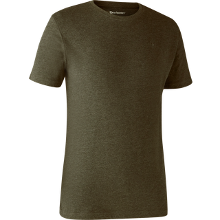 Deerhunter Basic T-Shirt 2-Pack T-shirt Herrer størrelse M farve brun