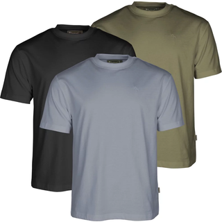 Pinewood T-shirt 3-pack 4 oliven/blå/sort 5447