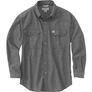 Carhartt chambray skjorte 256 lange ærmer, Koksgrå, S 104368BKC-S