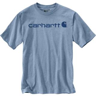 CARHARTT T-shirt Core Logo S/S ALPINE BLUE HEATHER - S
