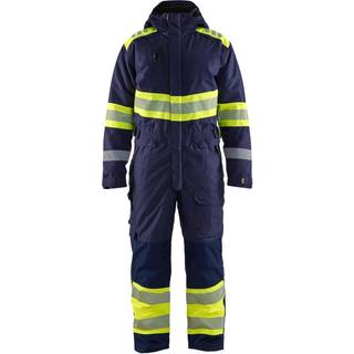 Blåkläder 6720 High Vis Vinter Kedeldragt / High Vis Vinter Kedeldragt - XS - Marineblå/High Vis Gul