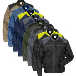 Fristads 129529 Jakke dame 4556 / Arbejdsjakke Sort/Hi-Vis gul 4XL
