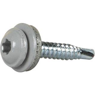 ESSVE 513564 Montageskrue 4,2 x 25 mm, TX20, med bakke sølv (RAL9006), pakke med 20