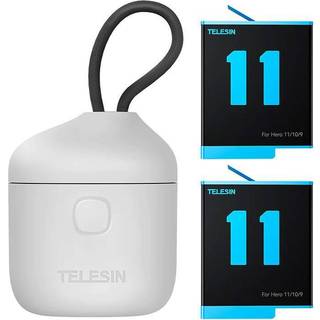 Telesin Allin vandtæt opladerboks m 3 pladser til GoPro Hero 9/10/11 inkl 2 batterier