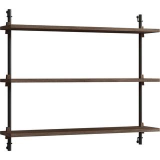 Moebe Wall Shelving WS.65.1 Sort/Rustfri Stål