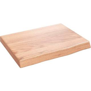 væghylde 40x30x(2-4) cm behandlet massivt egetræ lysebrun