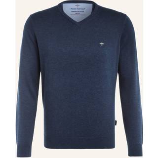 Fynch-Hatton Herren Pullover blau unifarben