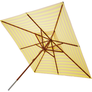 Fritz Hansen - Messina 300 x 300 cm Lemon / Sand Stripe - Parasoller - Skagerak Design Team