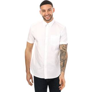 Ben Sherman Herre Oxford Skjorter med korte ærmer Hvid