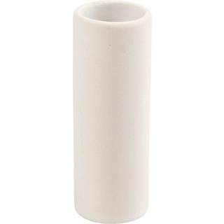 Elegant Hvid Terrakottavase - 11 cm Høj