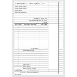 Mayland Kassekladde med momskolonne 140x205mm