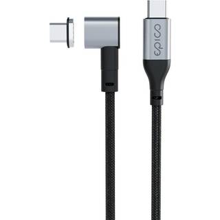 Epico Magnetisk Vinklet USB-C til USB-C Kabel 100W - 2m - Sort