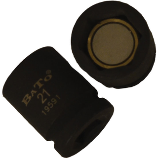 BATO Krafttop kort magnet 1/2" x 15mm. 6 kt (19585)