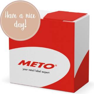 Meto Closure forseglingsetiket Have a nice day Ø80mm, 500 stk