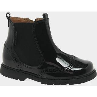 Start Rite Start-Rite Black Patent Leather Zip-Up Chelsea Boots Standard Fit