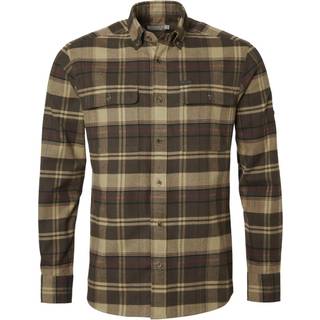 Chevalier Heron Flannel Shirt Men Soil Brown Checked 2XL