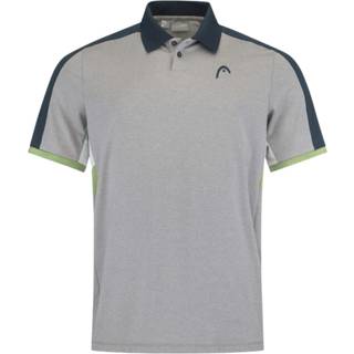 Head Padel Tech Polo Grey/Navy/Lightgreen - Grå - S