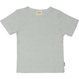 Petit Piao Pearl Blue T-shirt Pointelle