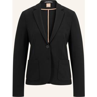 Jakke med extra slim fit i stof med stræk