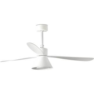 Amelia Cone loftventilator med LED-lampe, hvid