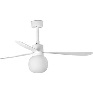 Amelia Ball loftventilator, LED-lampe, hvid