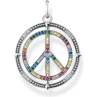 Thomas Sabo KE2170-318-7 Peace Rainbow Damen Halskette, verstellbar