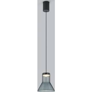 Helestra Fou LED-hængelampe røgglas 13x13,5cm