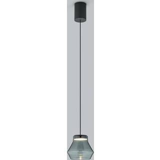 Helestra Fou LED-hængelampe røgglas 11x9,5cm