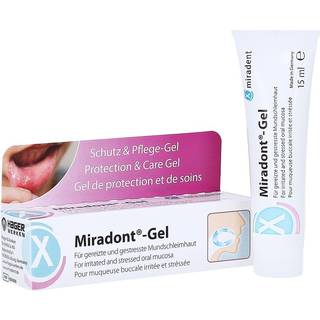 Lindring & Pleje til irriteret mundslimhinde MIRADONT gel 15 ml