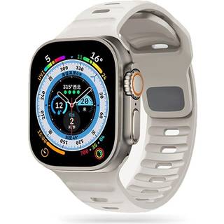 Apple Watch (42/44/SE/45/46/49mm) Iconband Tech-Protect Line Silikone Rem - Starlight
