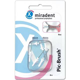 Mellemrumsbørster Miradent Pic-Brush Refills Fine 0.6 mm HVID