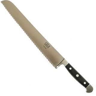 Güde Alpha Brotmesser 32 cm - CVM-Messerstahl - Griffschalen Hostaform - Schwarz,Silber