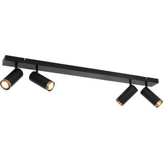 Moderne loftspotlight sort med bronze 4-lys justerbar - Renna