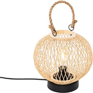 Rustik udendørs bordlampe rattan - Calamus