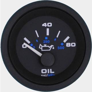 Olietryksmåler Veethree Black Premier, dugfri, Ø52 mm, 12 V, C, 240 - 33 Ω, sort, 0 - 10 bar