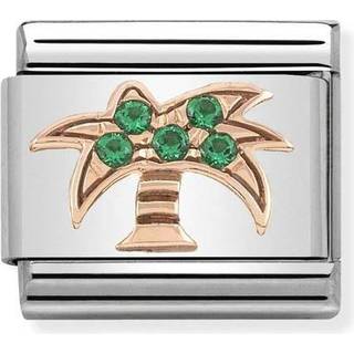 Nomination Rose Gold Palm Tree Charm - Green
