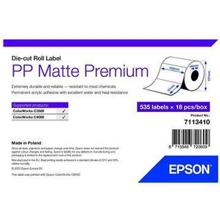 Epson etiketrulle, PP Matte, 102x51mm, Kerne: 40mm