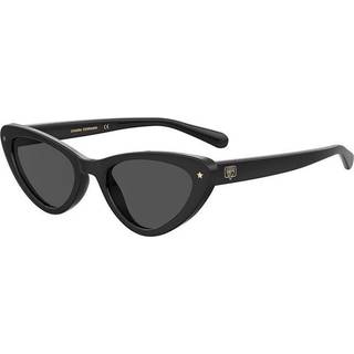 Chiara Ferragni Junior CF 7029/S 807/IR Outlet solbriller Injiceret Sort Grå Cat Eye Normal