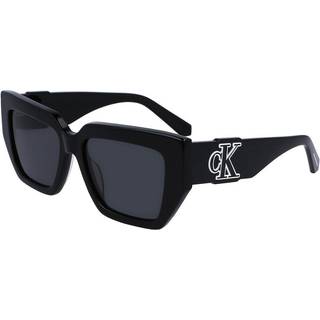 Calvin Klein Kvinde CKJ23608S 001 Solbriller Acetat Sort Grå Sommerfugl Normal Normal