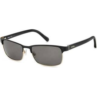 Fossil FOS 3000/P/S Polarized 807/M9 57 Solbriller Mænd Guld - Black Gold - 57mm