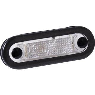 Trappelys Hella, plast, sort, LED, 10 - 33 V, 0.5 W, med blåt skær