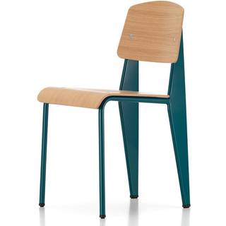 Vitra Standard Spisebordsstol Prouvé Bleu Dynastie/Egetræ