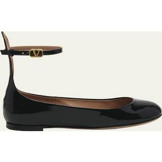 Valentino Garavani Tan-Go patent leather ballet flats - black - EU 35