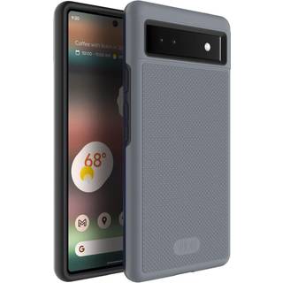 Tudia Dualshield Grip designet til Google Pixel 6A -sag (2022) [Mergegrip] St?dbestandig milit?rklasse Dual Layer Slim Raised Edge Protection for